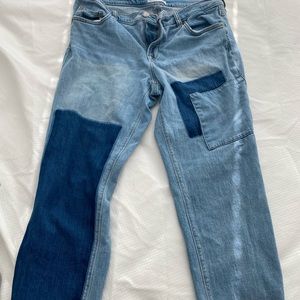 Patchwork Boyfriend Jeans